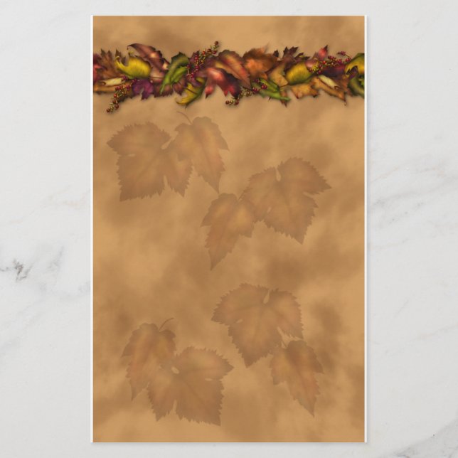 Herbst-Blätter Briefpapier (Vorderseite)