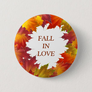Herbst-Blätter Button