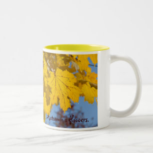 Herbst-Blätter durch TDGallery Zweifarbige Tasse