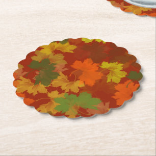 Herbst Blätter Erntedankfest Untersetzer