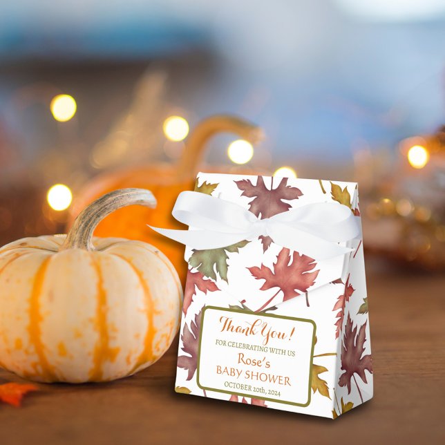 Herbst-Blätter Herbst Babydusche Gefallen Boxe Geschenkschachtel (Von Creator hochgeladen)
