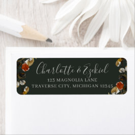 Herbst-Blätter-Hochzeitsadresse