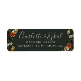 Herbst-Blätter-Hochzeitsadresse