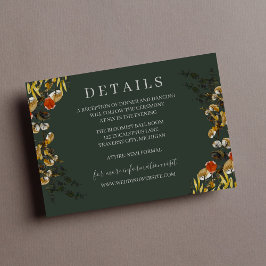 Herbst-Blätter-Hochzeitsfeier Begleitkarte