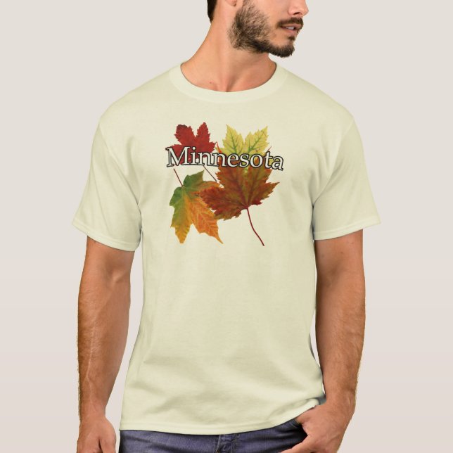 HERBST-BLÄTTER IN MINNESOTA T-Shirt (Vorderseite)