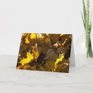 Herbst-Blätter - Karte