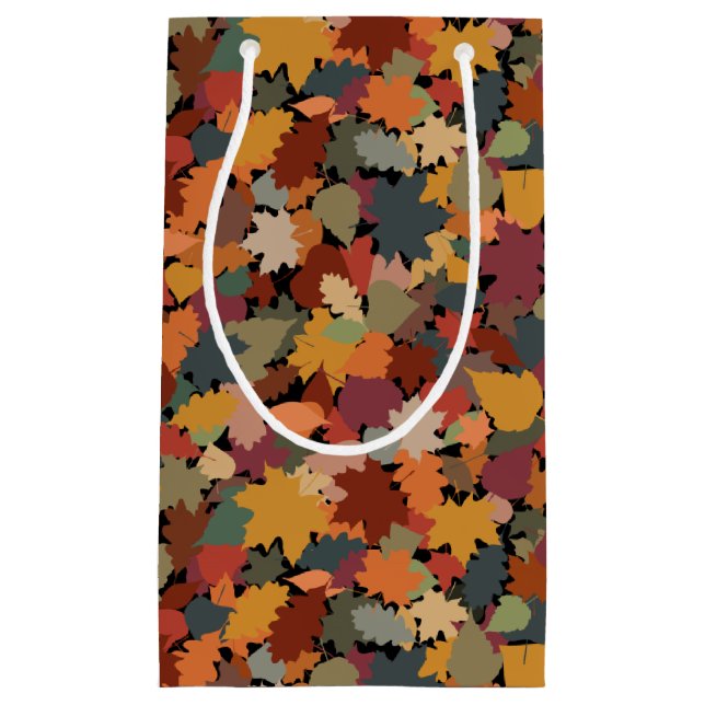 Herbst & Blätter Kleine Geschenktüte (Vorderseite)
