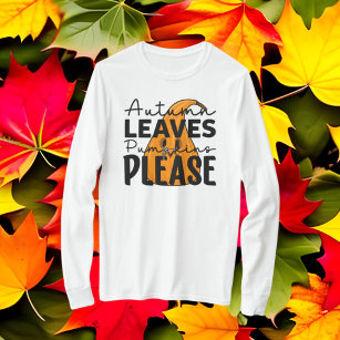 Herbst Blätter Kürbis bitte Herbst Saison T-Shirt