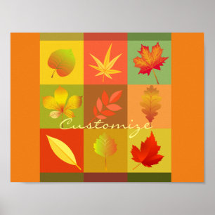 Herbst-Blätter lassen Thunder_Cove Poster