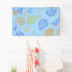 Herbst, Blätter Muster 3 Banner