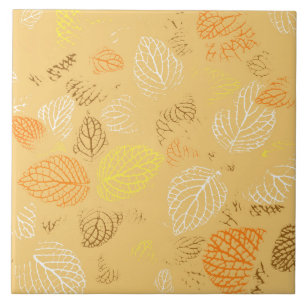 Herbst, Blätter Muster 4 Fliese