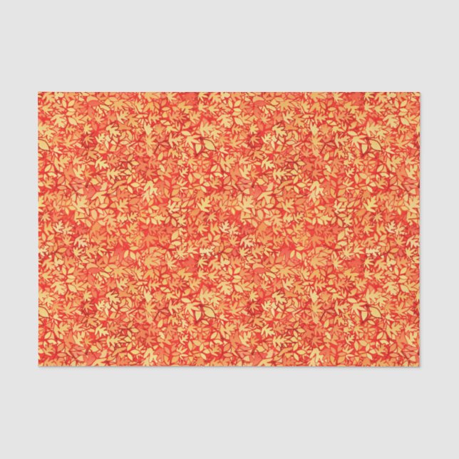 Herbst-Blätter, -orange und -gold Seidenpapier (Vorderseite)