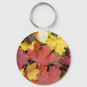 Herbst-Blätter Schlüsselanhänger