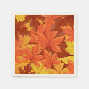 Herbst-Blätter Serviette