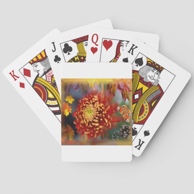 Herbst Blätter Splendor Forest Lake Destiny Spielkarten (Rückseite)