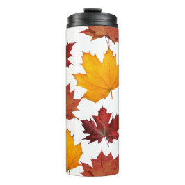 Herbst-Blätter Thermosbecher