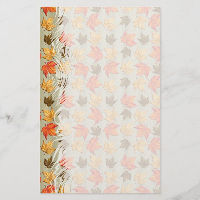 Herbst bleibt 1 Stationierung Briefpapier (Vorderseite)