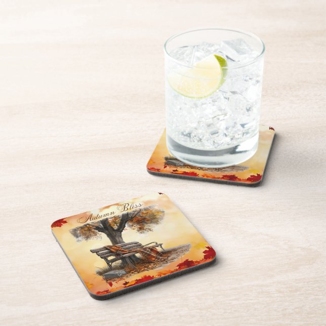 Herbst Bliss Getränkeuntersetzer (Rechte Seite)