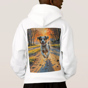 Herbst-Bliss-Hund Hoodie