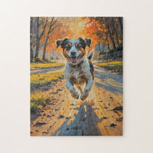 Herbst-Bliss-Hund Puzzle