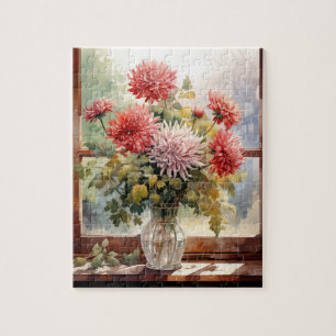 Herbst Blume Chrysanthemums Puzzle 110 Stk. 20,3 x