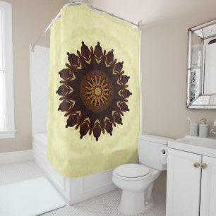 Herbst Blume Mandala....... Duschvorhang
