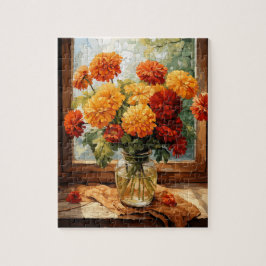 Herbst Blume Marigold Puzzle 110 Stk. 20,3 x 25,4 