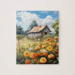 Herbst Blume Marigold Puzzle 110 Stk. 20,3 x 25,4 