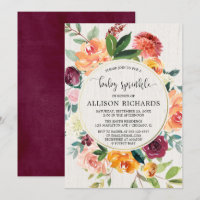 Herbst Blumen Geschlecht-neutrale Bordeaux-Babyspr