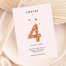 Herbst Blumengarten 4. Geburtstagsästhesie