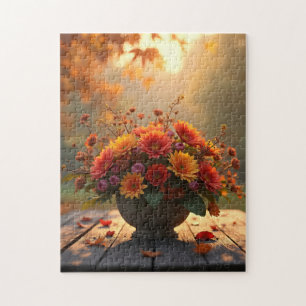 Herbst-Blumenstrauß Puzzle