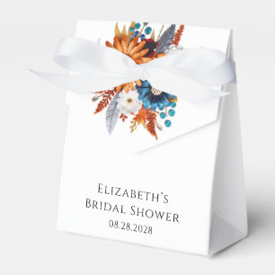 Herbst-Blüten-Hochzeitsdusche mit Pailletten Geschenkschachtel