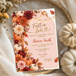Herbst Boho Rustikale Brautparty-Einladung Einladung
