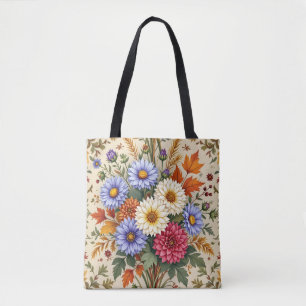 Herbst-Bouquet von Asters und Dahlias