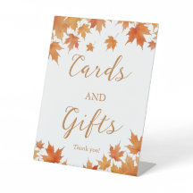 Herbst-Brautparty-Karten und -Geschenke