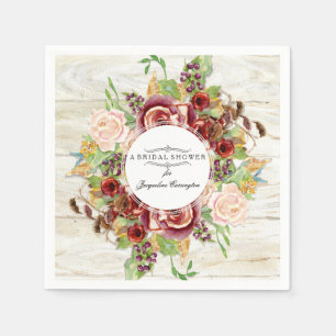 Herbst Brautparty Serviette