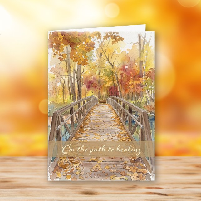 Herbst-Brücke Mitgefühl Karte (Von Creator hochgeladen)