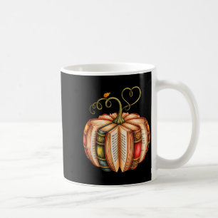 Herbst-Buch-Kürbis-Herbst-Bibliothekare-Bücherwurm Kaffeetasse