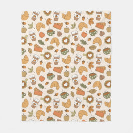 Herbst-Café-Liebhaber Kürbis-Gewürz Herbst Buchlie Fleecedecke