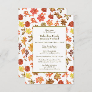 Herbst Camping Family Wiedersehen Jamboree GRILLEN Einladung