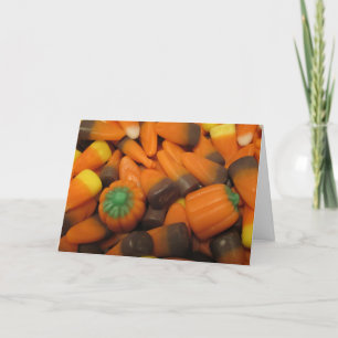 Herbst Candy Corn "Happy Halloween!" Karte