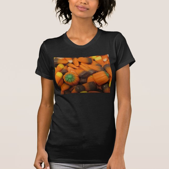 Herbst Candy Corn Womens Petite T - Shirt (Vorderseite)