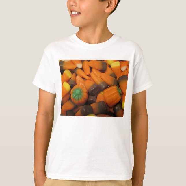 Herbst Candy Mais Kids Basic T - Shirt (Vorderseite)