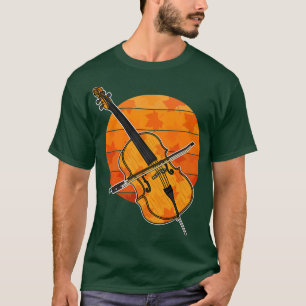 Herbst Cello Cellist Herbst Erntedank String Play T-Shirt