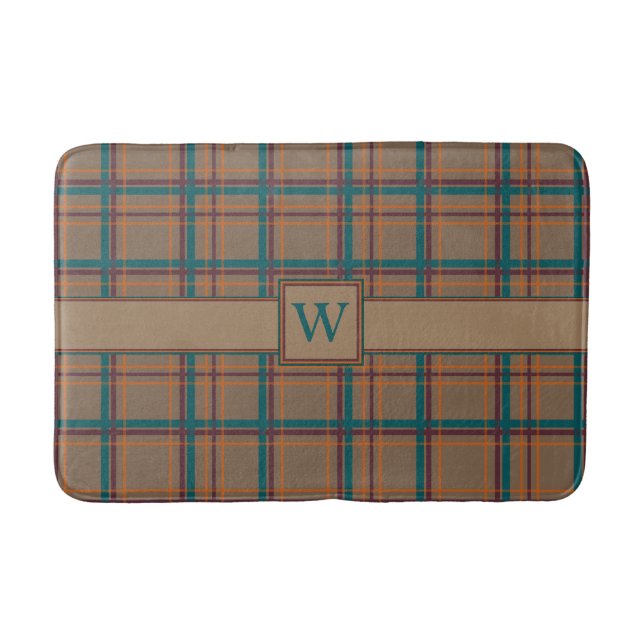 Herbst Chic Kariert Bath Mat Badematte (Vorderseite)
