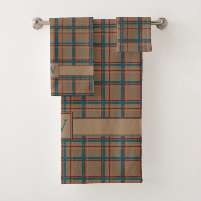 Herbst Chic Kariert Handtuch Set (Insitu)