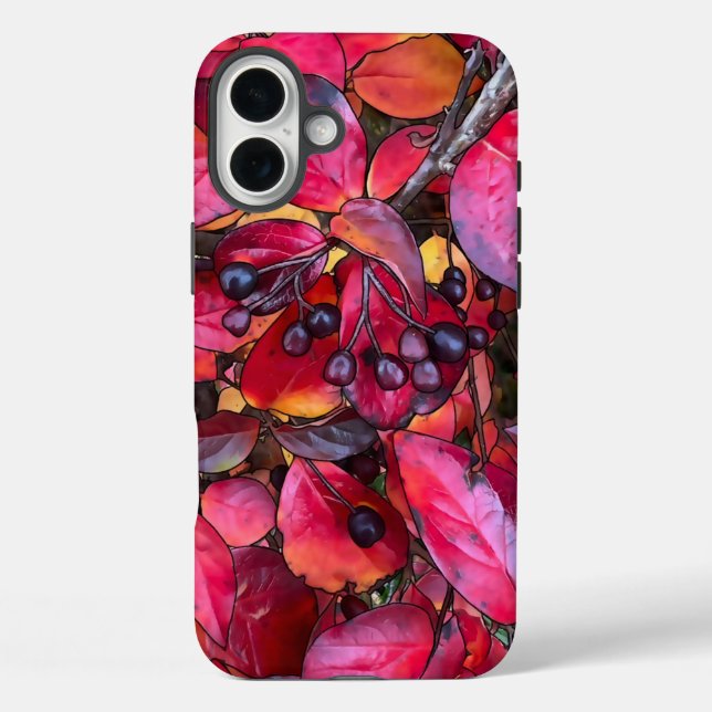 Herbst-Chokekirschen - harte Telefonzelle Case-Mate iPhone Hülle (Rückseite)
