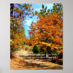 Herbst Christlich Poster Bible Verse Creationarts