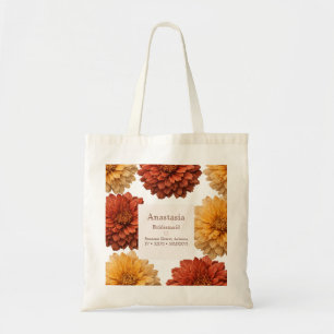 Herbst-Chrysanthemen-Brautjungfer  Tragetasche
