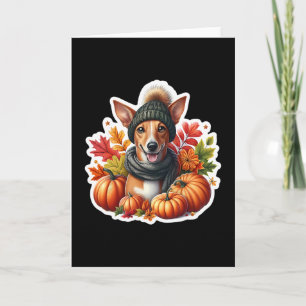 Herbst Cirnecho Dell’etna Hundebesitzer Erntedankf Karte